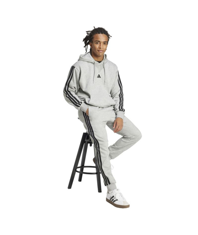 Pantalones adidas 3Bandas Fl Tc Hombre Gris/Negro