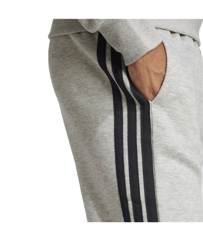 Pantalones adidas 3Bandas Fl Tc Hombre Gris/Negro