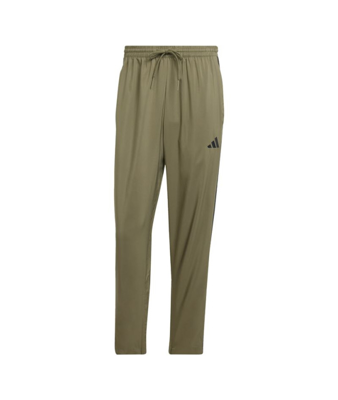 Pantalones adidas Stnfrd Opt 3 Bandas Hombre Verde Oscuro/Negro
