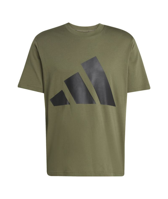 Camiseta adidas Bl Sj Hombre Verde Oscuro/Negro