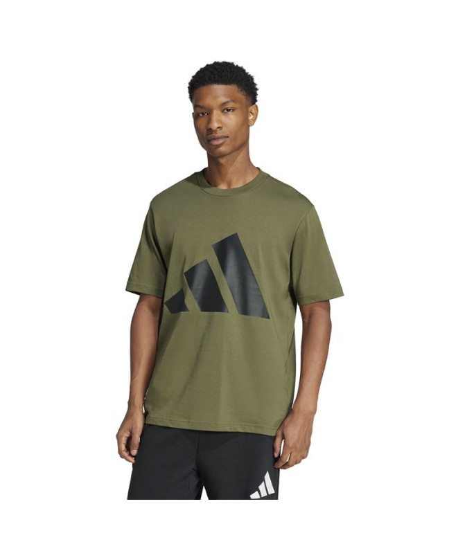 Camiseta adidas Bl Sj Hombre Verde Oscuro/Negro