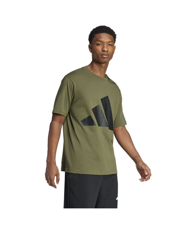 Camiseta adidas Bl Sj Hombre Verde Oscuro/Negro