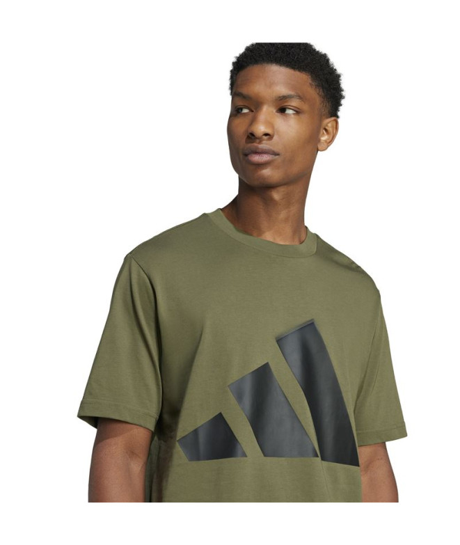 Camiseta adidas Bl Sj Hombre Verde Oscuro/Negro