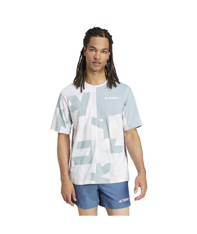 T-shirt de Montagne adidas Mt Aop Homme Blanc