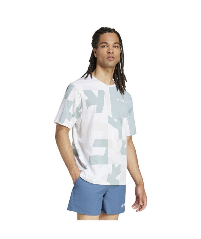 T-shirt de Montagne adidas Mt Aop Homme Blanc
