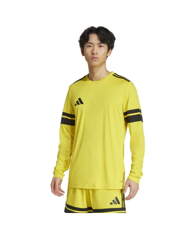 Camiseta de Fútbol adidas Squadra25 Jsy Lm Hombre Amarillo/Negro