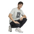 Camiseta adidas Camo Box Hombre Plata