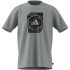Camiseta adidas Camo Box Homem Prata
