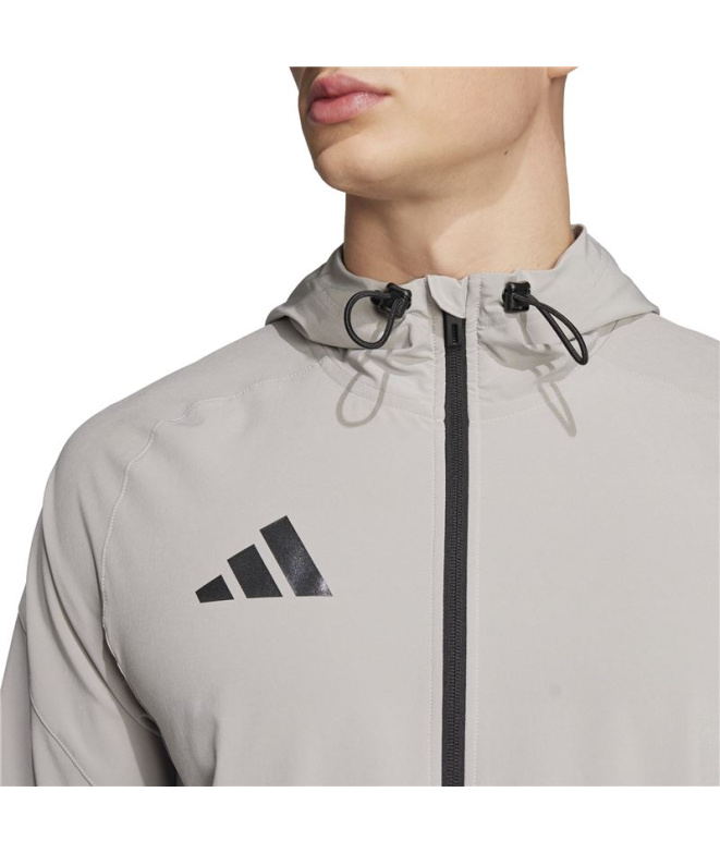Casaco de Futebol adidas Tiro25C Vt Homem Cinza