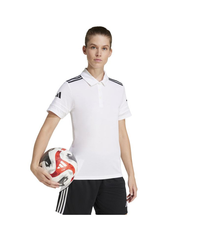 Polo de Fútbol adidas Squadra25 Mujer Blanco/Negro