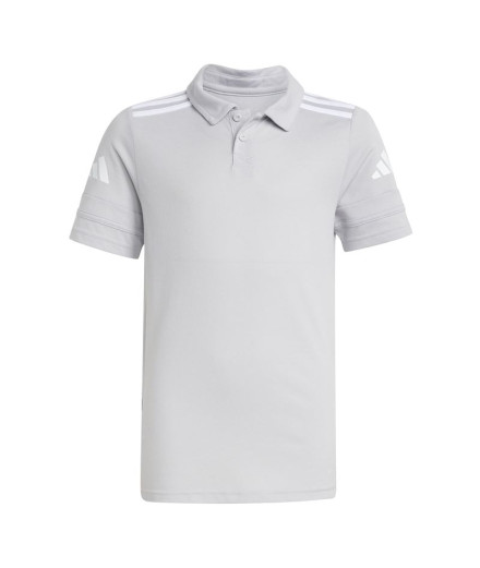 Polo de Football adidas Squadra25 Enfant Gris/Blanc