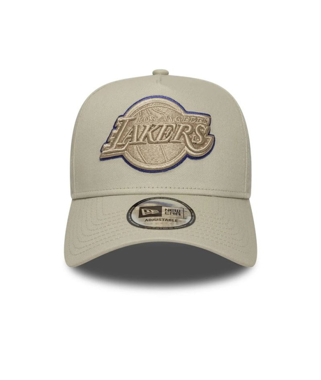 Gorra New Era LA Lakers Team Outline 9FORTY E-Frame Crema