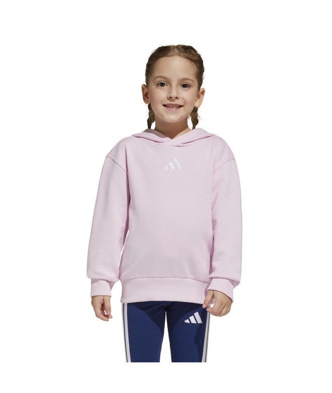 Sudadera adidas Lk Sl Fl Hd Infantil Rosa