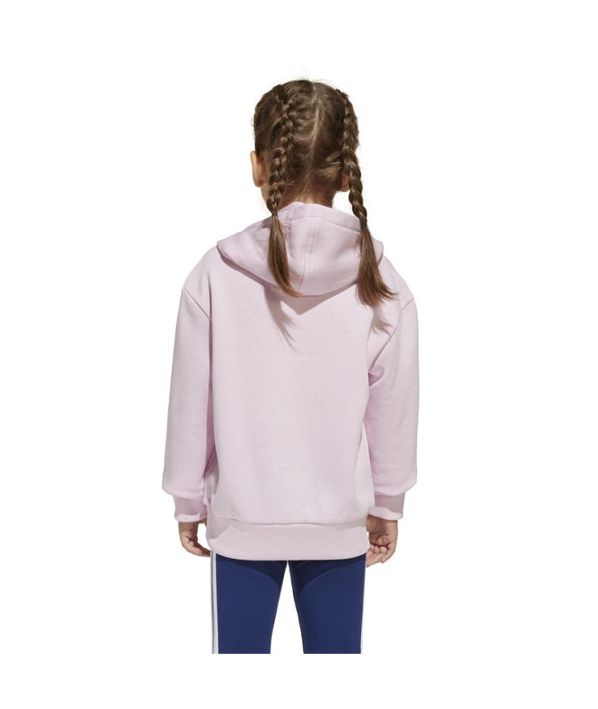Sudadera adidas Lk Sl Fl Hd Infantil Rosa