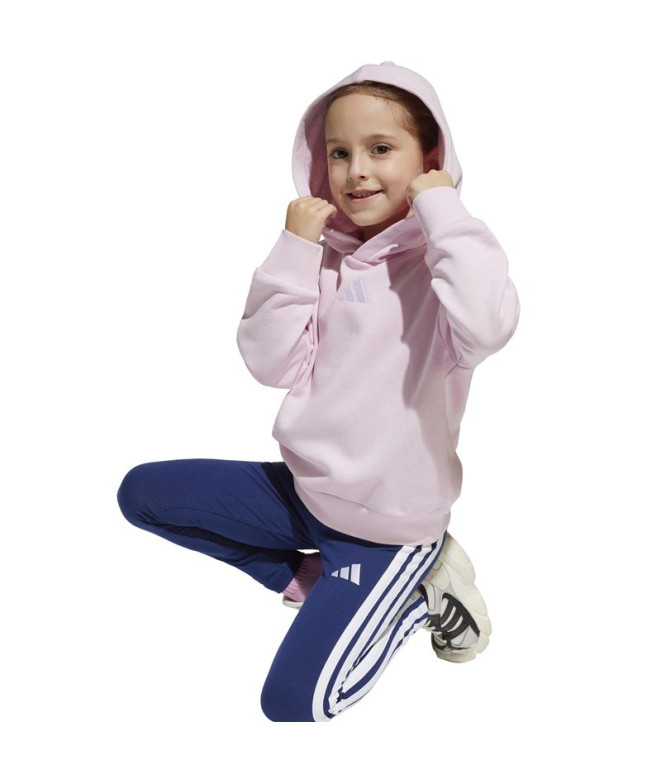 Sudadera adidas Lk Sl Fl Hd Infantil Rosa