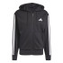 Moletom adidas 3Bandas Fl Fz Hd Homem Preto/Branco