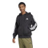 Moletom adidas 3Bandas Fl Fz Hd Homem Preto/Branco