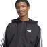 Moletom adidas 3Bandas Fl Fz Hd Homem Preto/Branco