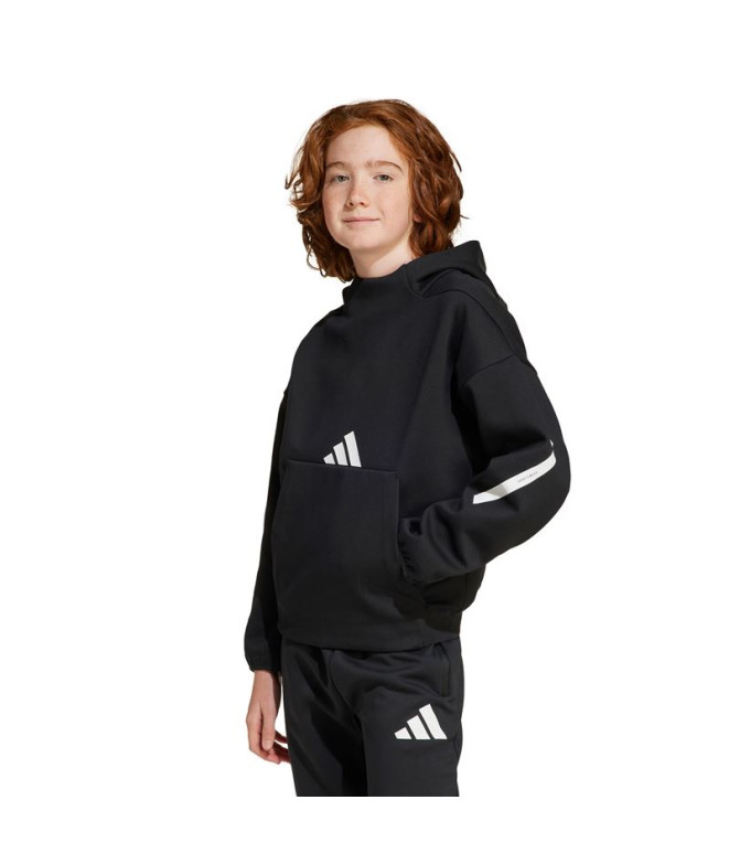 Sweat adidas Z.N.E. Hd Enfant Noir/Blanc