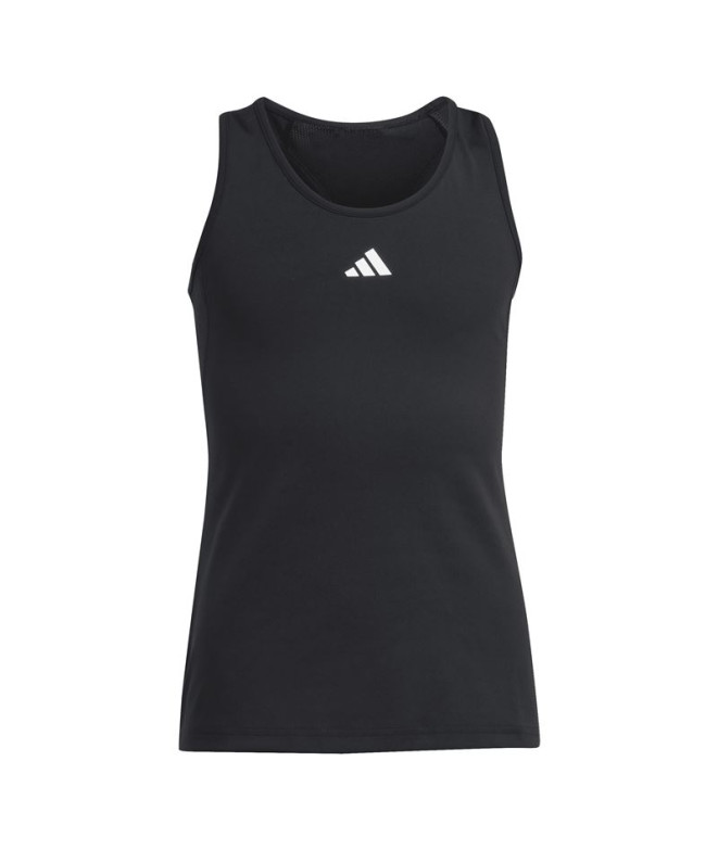 Camiseta de Fitness adidas Techfit Tank Niña Negro/Blanco