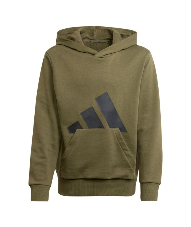 Sudadera adidas Bl French Terry Hd 280 Infantil Verde Oscuro/Negro