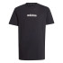Camiseta adidas Lin 160 Infantil Preto/Branco