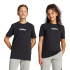 Camiseta adidas Lin 160 Infantil Preto/Branco