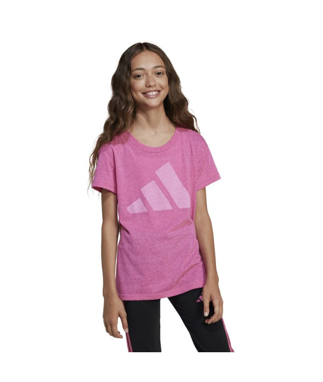 T-shirt adidas Jg Bl Win Fille Rose