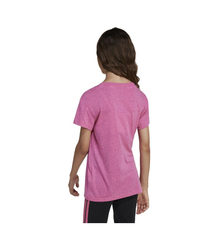 Camiseta adidas Jg Bl Win Niña Rosa