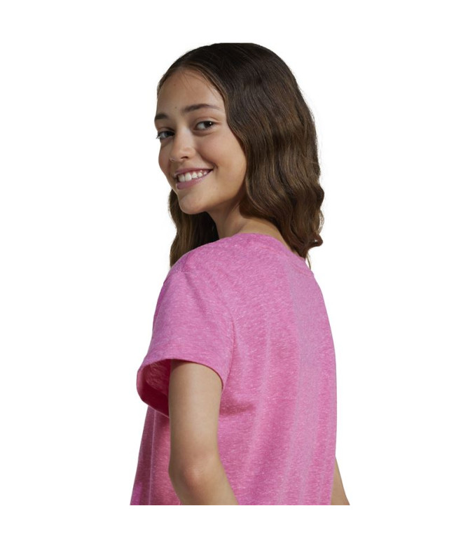 Camiseta adidas Jg Bl Win Menina Rosa