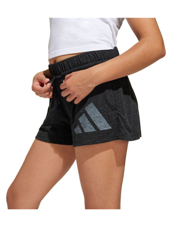 Calça adidas Jg Bl Win Sh Menina Preto/Branco