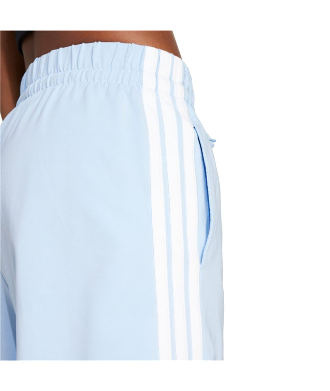 Calça adidas 3 Bandas Sj Sho Mulher Azul/Branco