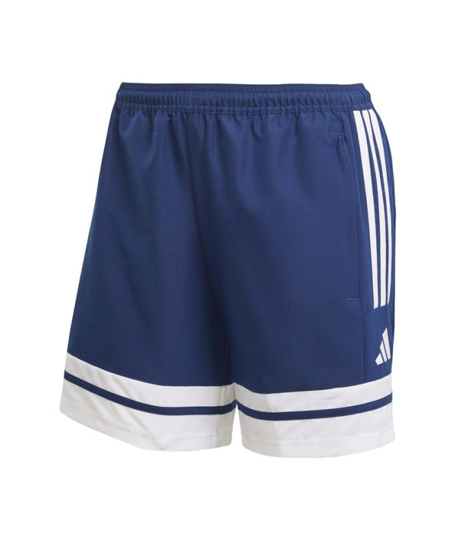 Pantalones de Fútbol adidas Squadra25 Dt Sho Mujer Azul/Blanco