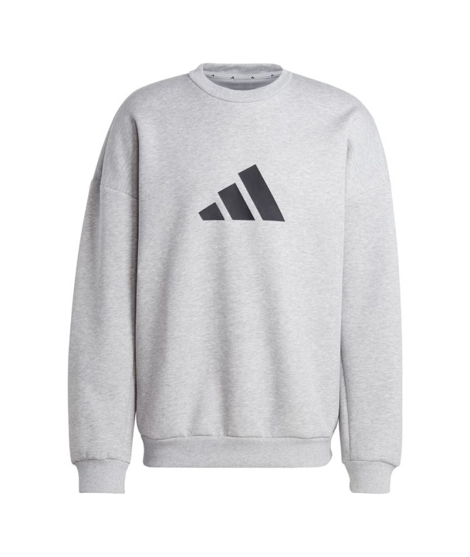Sudadera adidas Future Icons 3 Bandas Crw Hombre Gris