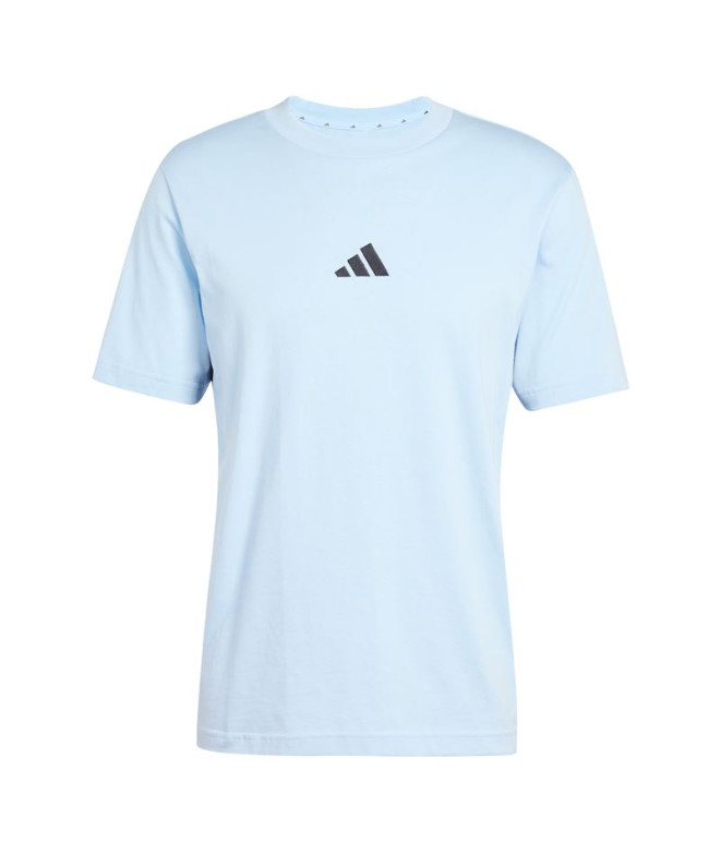 Camiseta adidas 3 Bandas Sj Hombre Azul/Negro