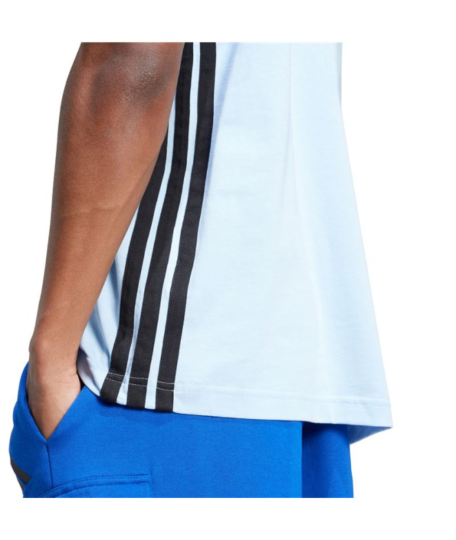 Camiseta adidas 3 Bandas Sj Homem Azul/Preto