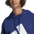 Moletom adidas Bl French Terry Hd Homem Azul Escuro/Branco