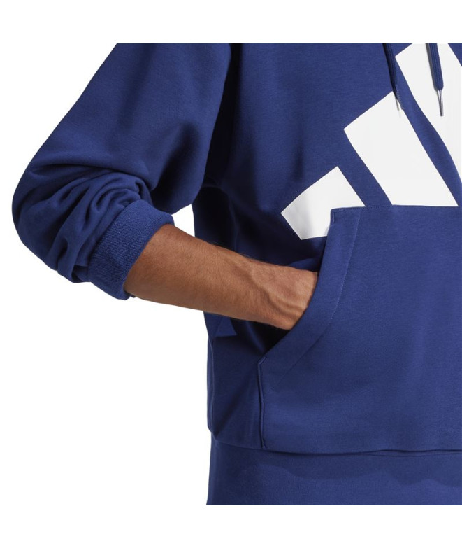 Sudadera adidas Bl French Terry Hd Hombre Azul...