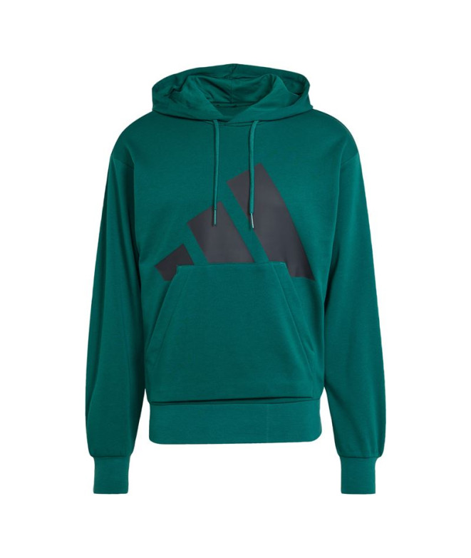 Sudadera adidas Bl French Terry Hd Hombre Verde Oscuro/Negro