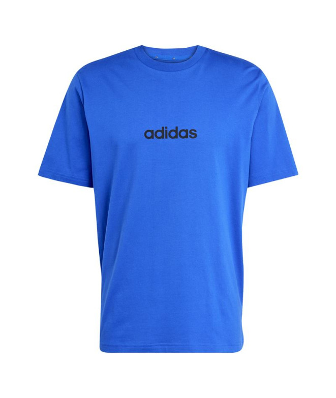 Camiseta adidas Lin Sj Hombre Azul/Negro