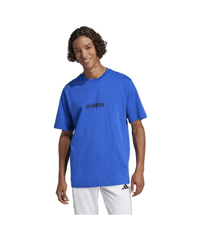 T-shirt adidas Lin Sj Homme Bleu/Noir