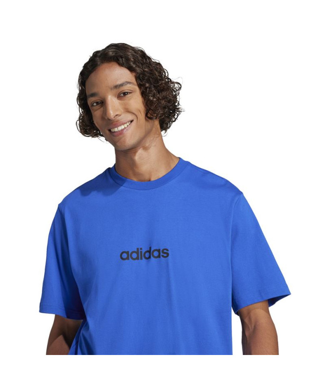 T-shirt adidas Lin Sj Homme Bleu/Noir