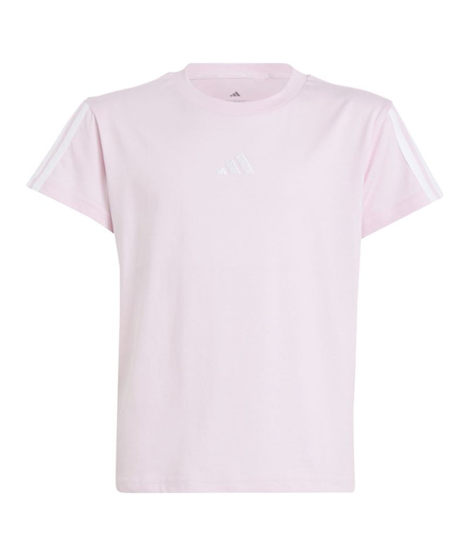 Camiseta adidas Jg 3 Bandas 160 Niña Rosa