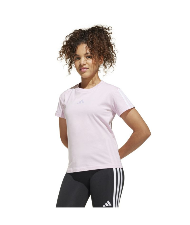 T-shirt adidas Jg 3 Bandes 160 Fille Rose