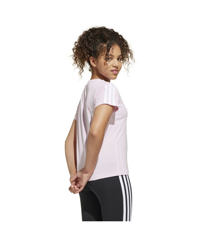 Camiseta adidas Jg 3 Bandas 160 Menina Rosa