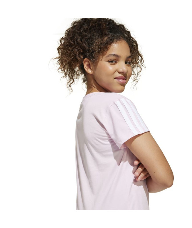T-shirt adidas Jg 3 Bandes 160 Fille Rose