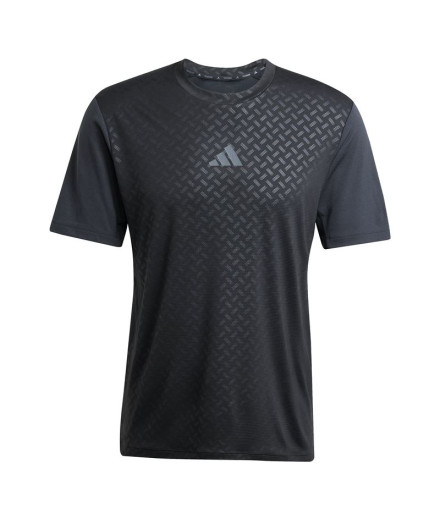 Camiseta de Fitness adidas Power 3Bandas Hombre Negro