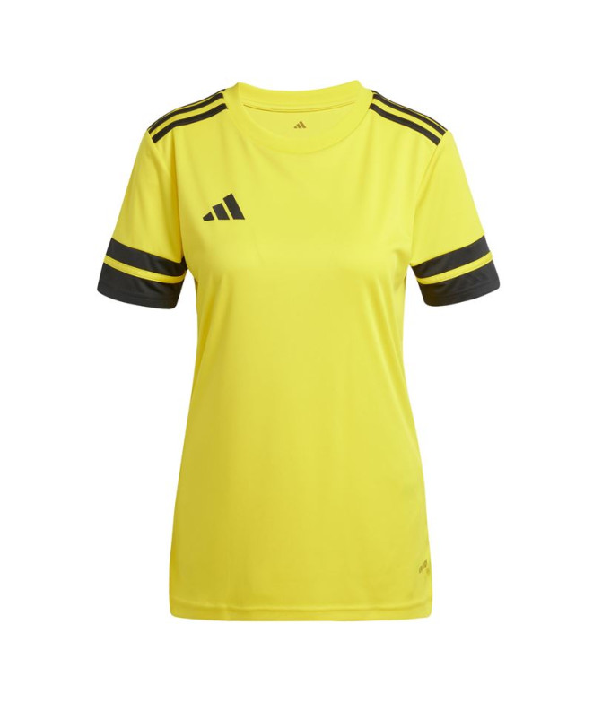 Camiseta de Fútbol adidas Squadra25 Jsy Mujer Amarillo/Negro