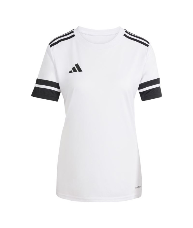 Camiseta de Fútbol adidas Squadra25 Jsy Mujer Blanco/Negro