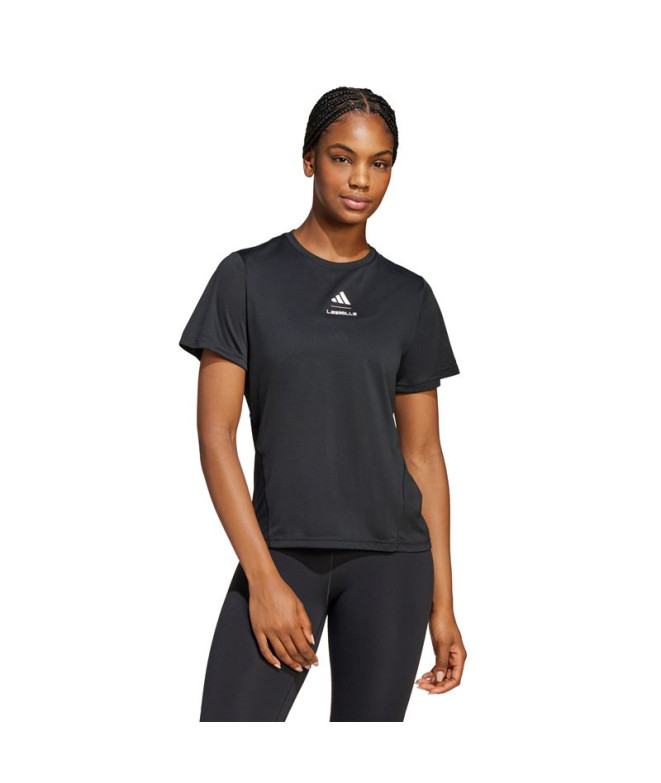 Camiseta de Fitness adidas Lm G Mulher Preto